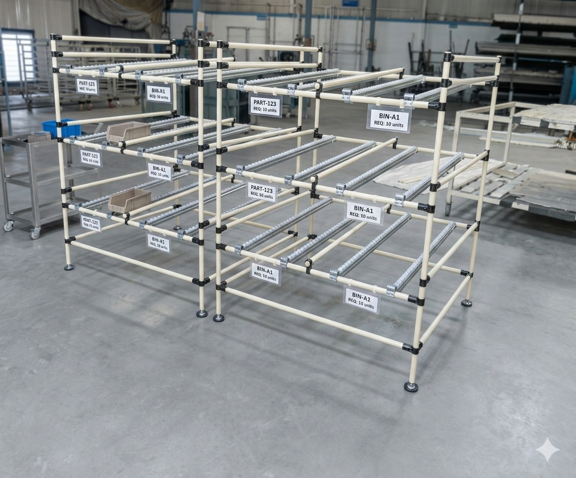 Gravity flow rack